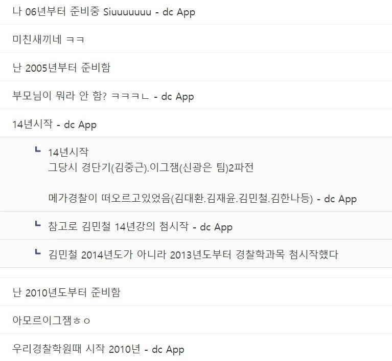 경찰 공무원 장수생 근황