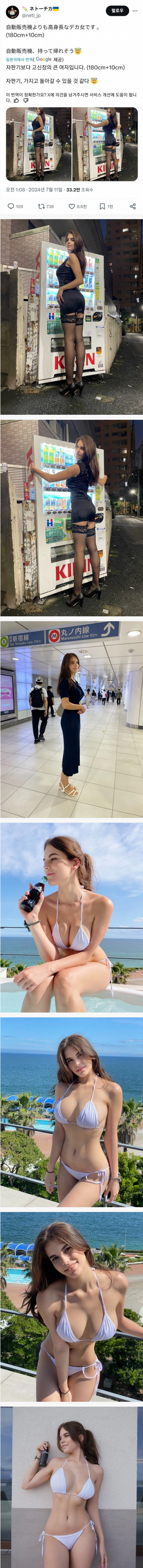 자판기보다 더 키 큰 엘프녀