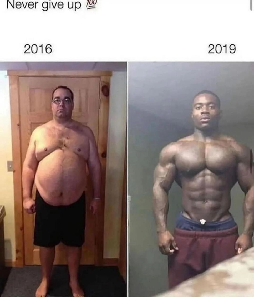 5년간 운동후 몸변화