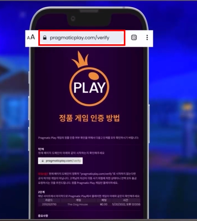 프라그마틱 정품 슬롯 인증하는 확실한 방법 공개