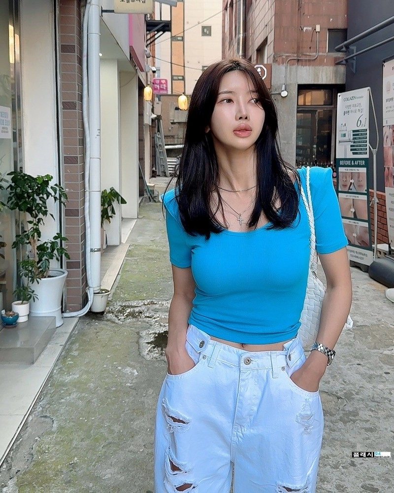 여름에는 하늘색이죠