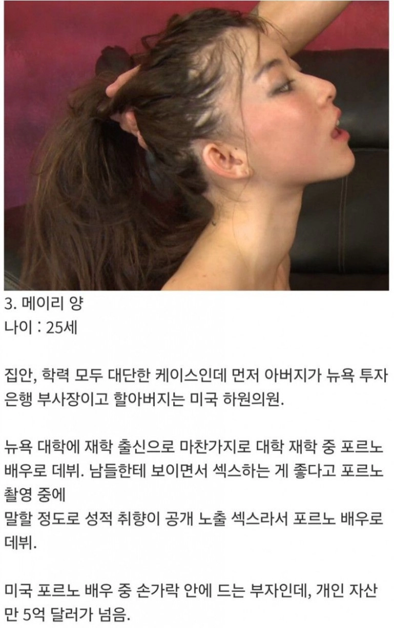 어느 AV 여배우 재산이 6400억원인 이유
