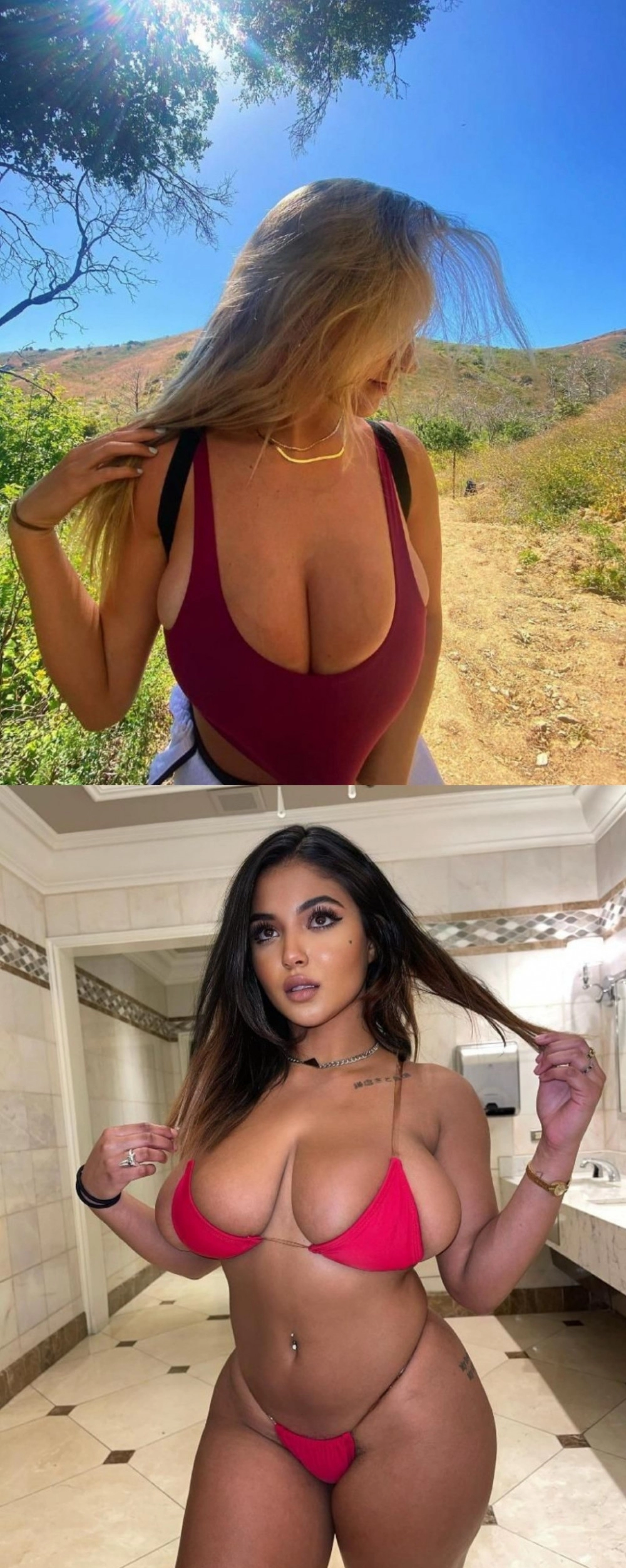 폭력적인 외국 누나들의 가슴 크기