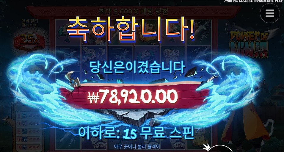 파워 오브 닌자 395배