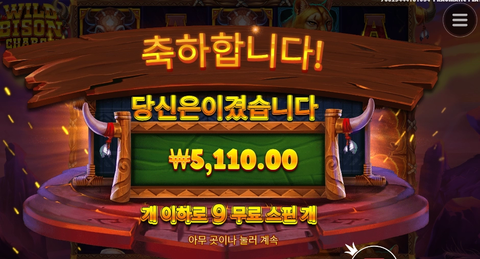 바이슨 차지 후기