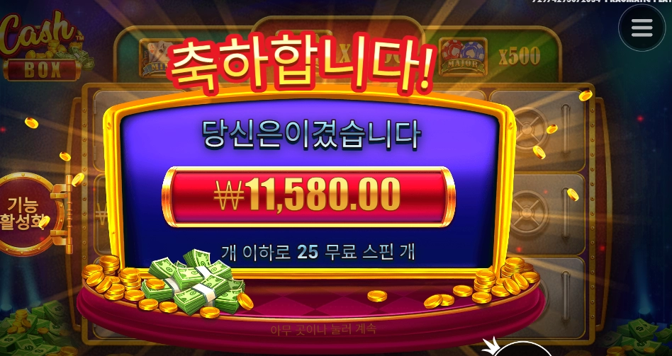 캐시를 못 담네