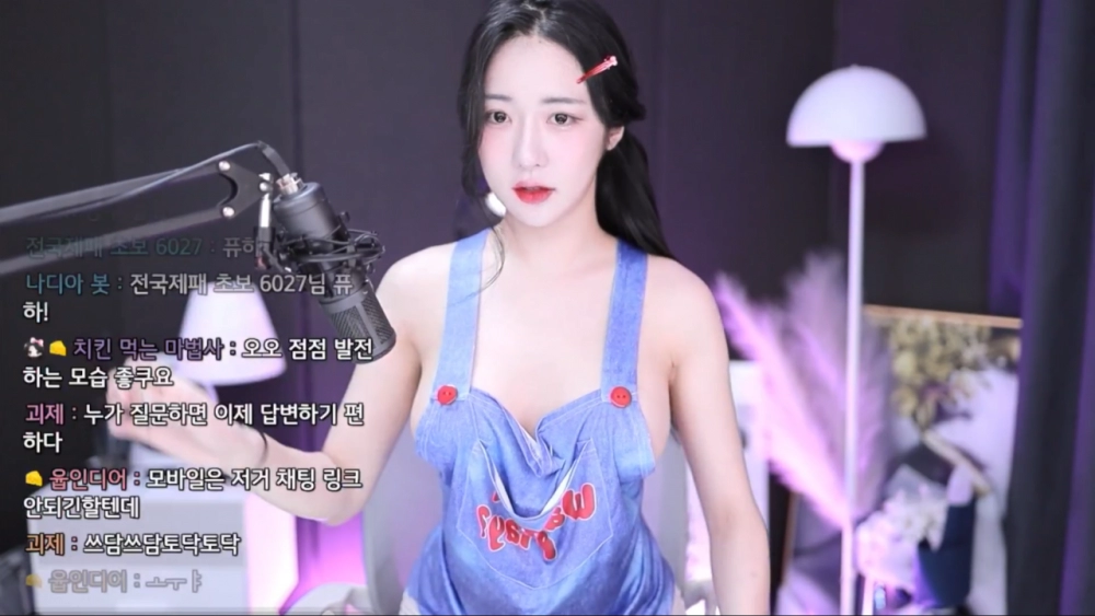 보기좋은 노브라 청멜빵