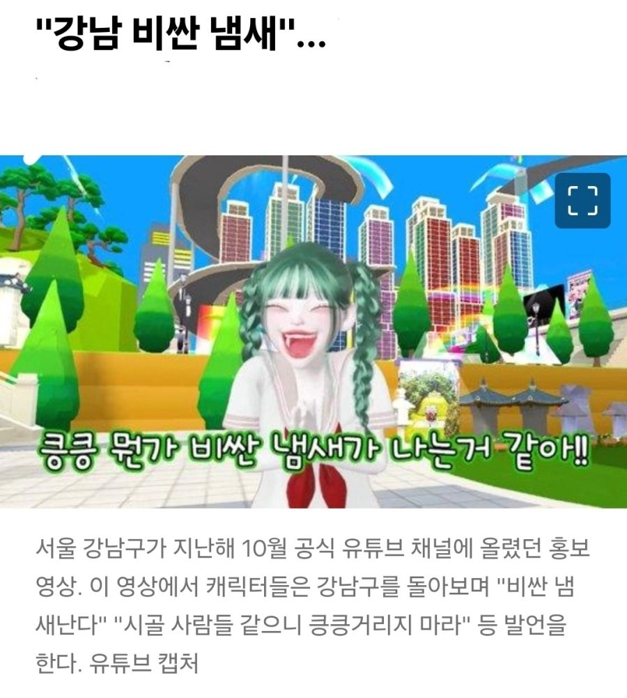 정신 나간 강남구청 근황