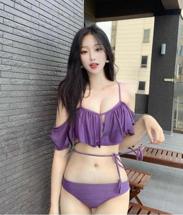 한갱 피팅모델 시절 비키니