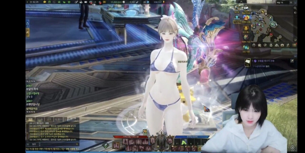 새롭게 비키니 커마해서 행복한 문월 옆슴