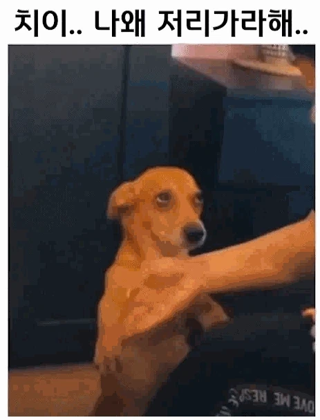 저리 좀 가라 했더니 삐짐