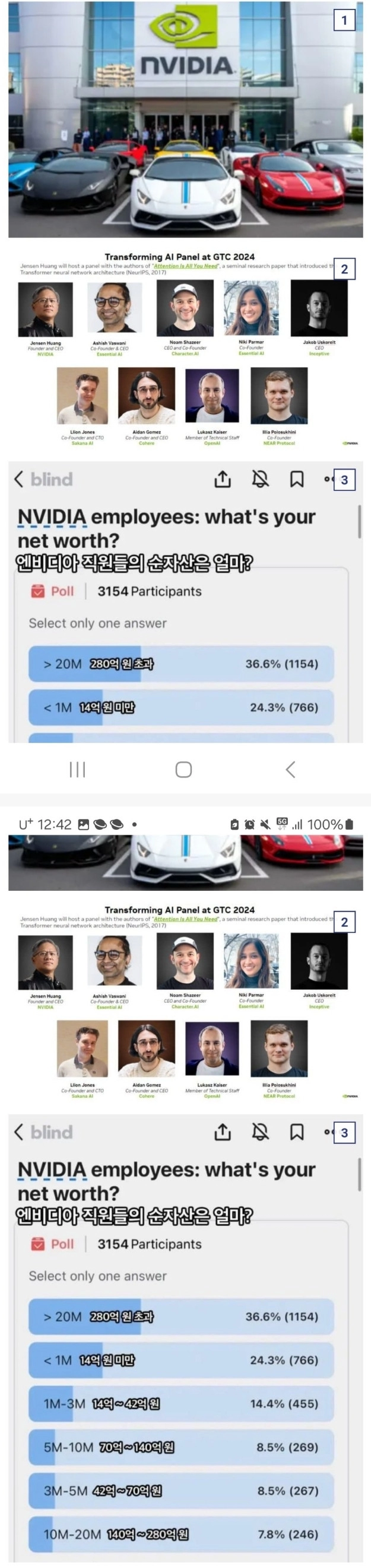 요즘 엔비디아 사옥 주차장 근황