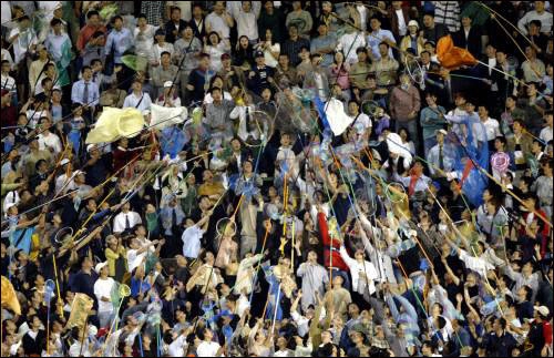 요즘은 안보이는 야구장 외야석 모습