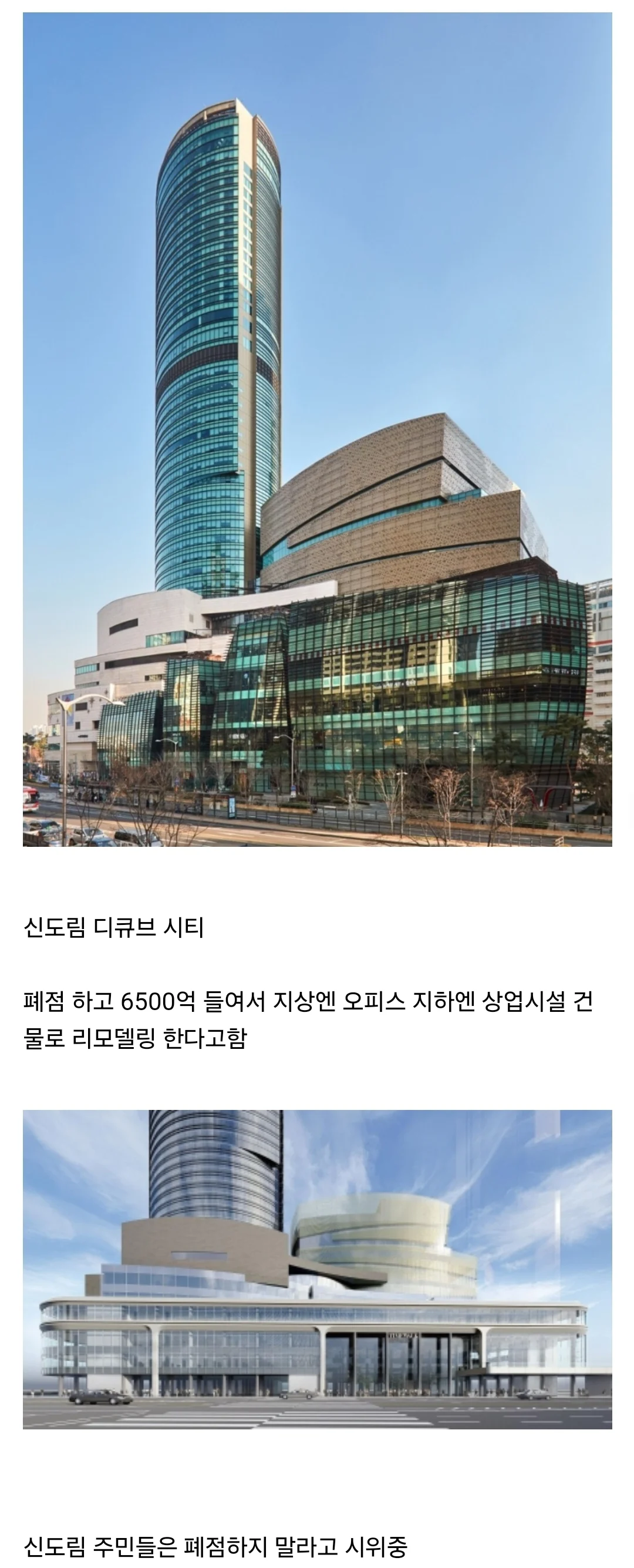 내년에 폐점하는 백화점