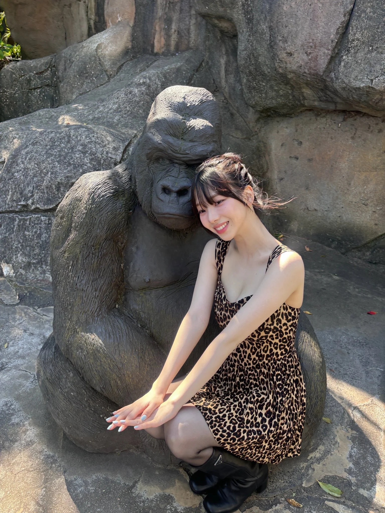 카리나랑 셀카 찍었어요!