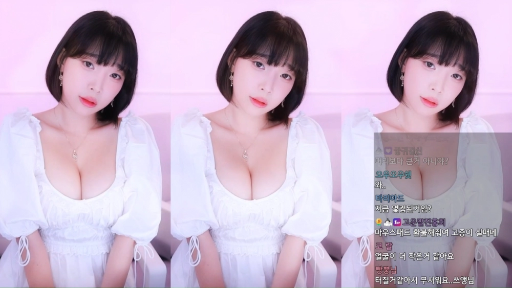 살 많이 쪘다는 강인경 근황 전 VS 후 가슴골 비교