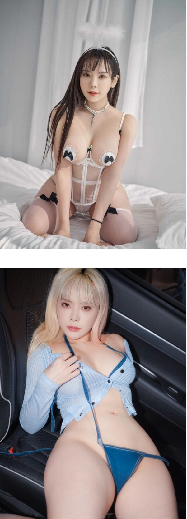 노출 수위 높은 BJ 퀸다미 니플패치 T팬티 엉골