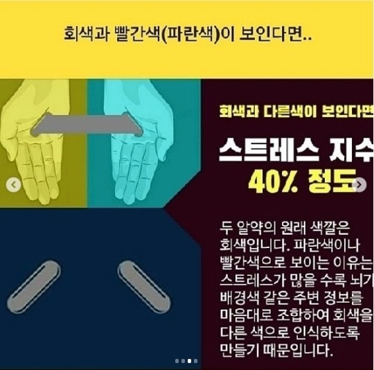 이거 알약 무슨색으로 보임?