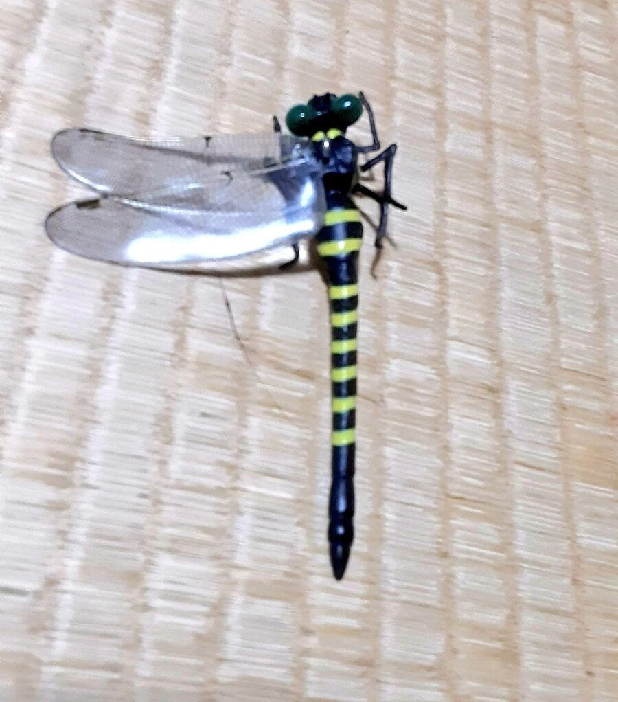 벌레퇴치용 잠자리모형 날개가 부러져서.