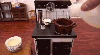 미니어처 새우튀김 요리하기