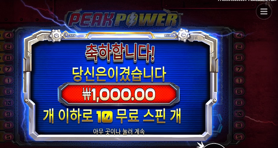 피크파워 ２콩 배팅