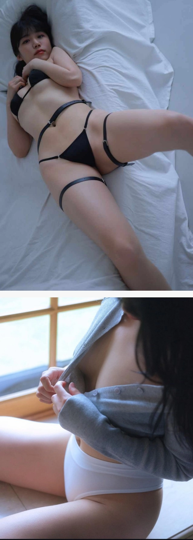 흑화해버린 前 K-치어리더 심혜성 황다건 노브라 속옷 화보