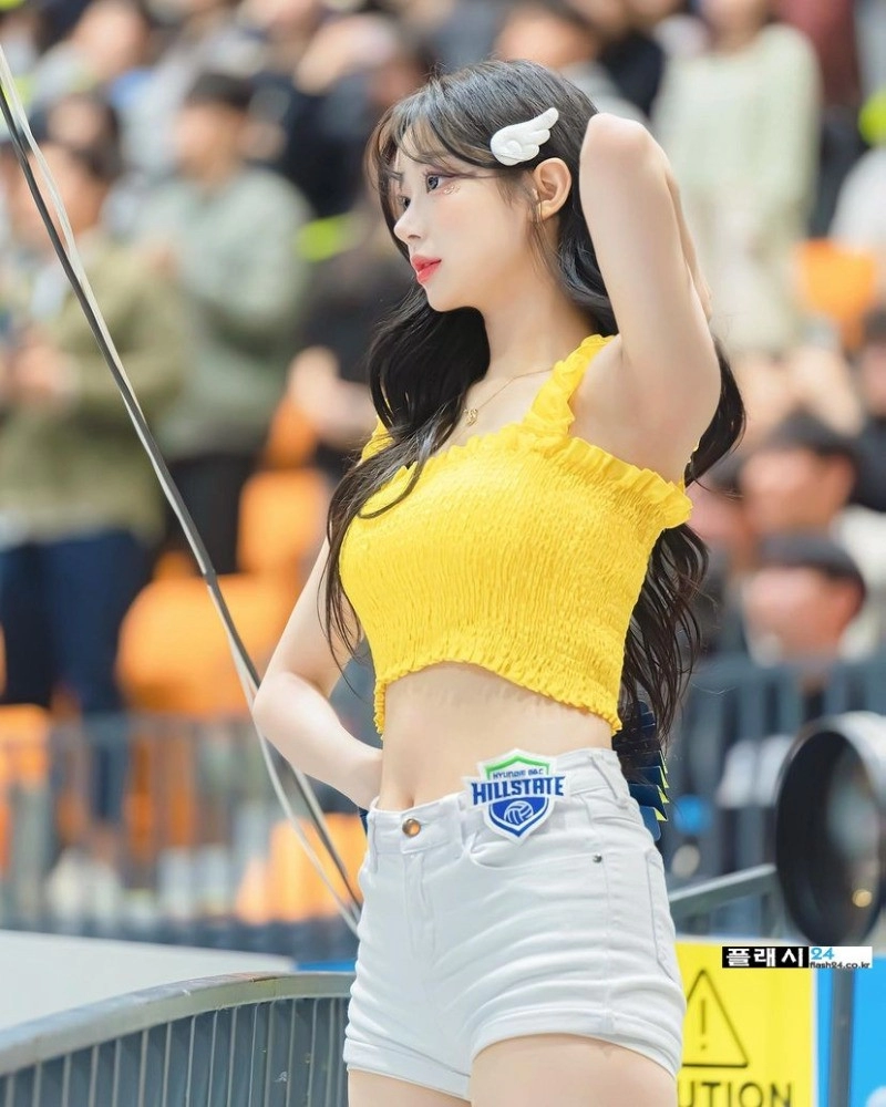 치어리더 이주은 핫팬츠 엉밑살 겨드랑이 노출