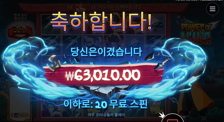 파워 오브 닌자 ３１５배