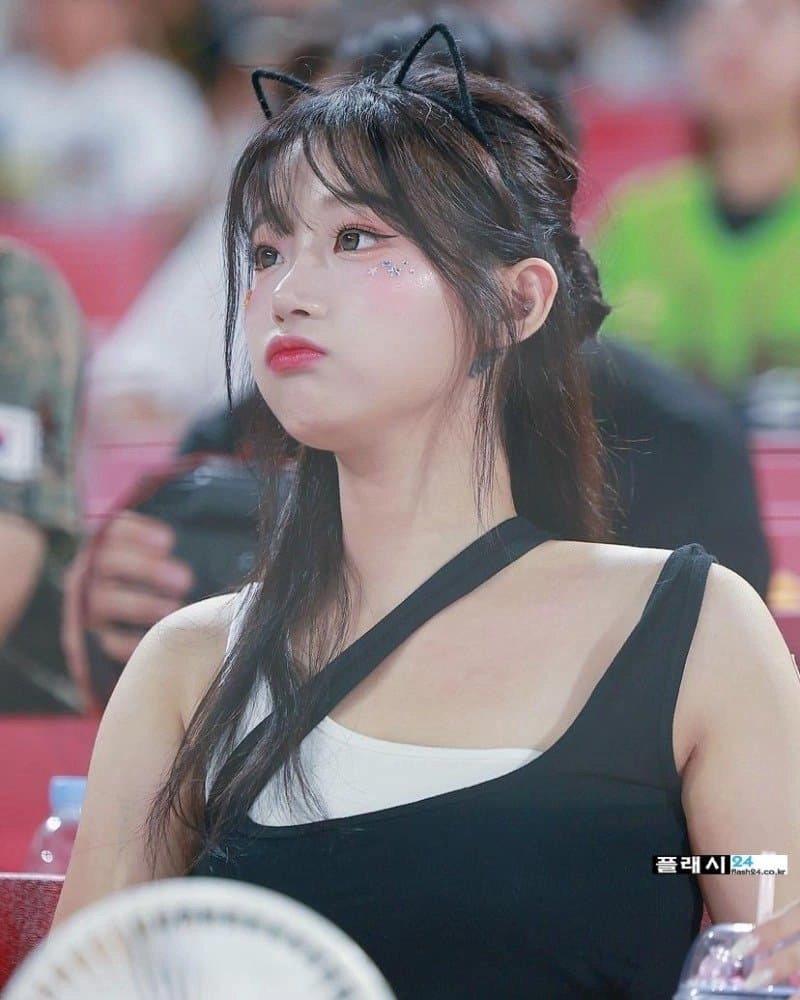 치어리더 이주은 핫팬츠 뽀얀 야벅지 야꼽 노출