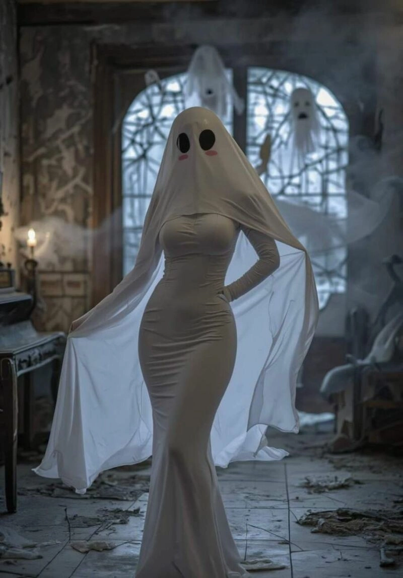 몸매 끝짱 서동탄 미시룩 입은 수박 가슴 할로윈 코스프레녀