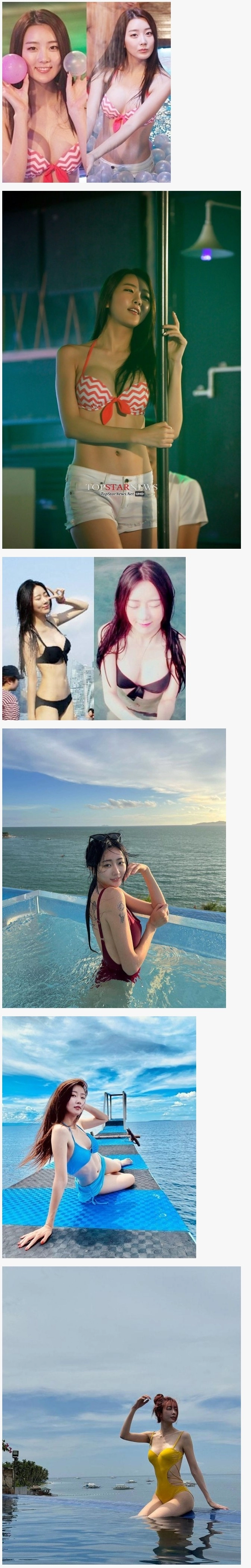 달샤벳 수빈 묵직 비키니 몸매