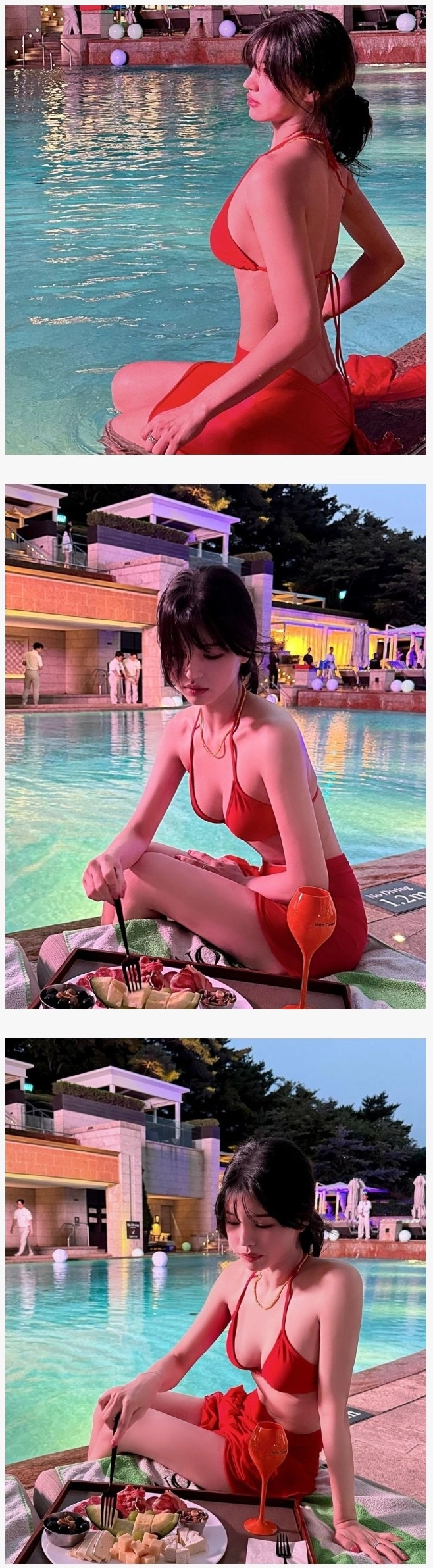 유병재 여친 이유진 묵직한 미드 비키니 몸매