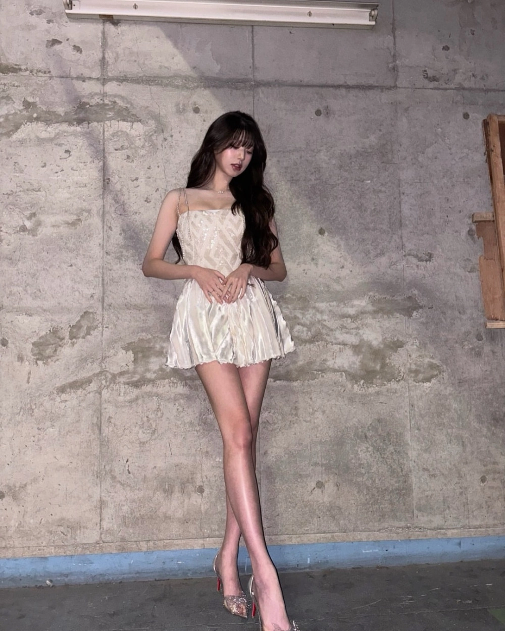 아이브 장원영 셀카샷 귀한 윗슴골