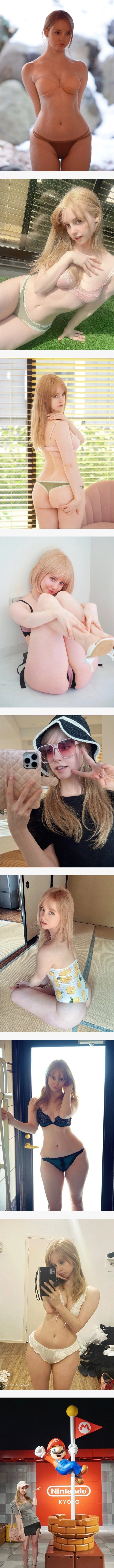 ㅅㅅ 잘할 것 같은 육덕 골반 영국계 그라비아 모델