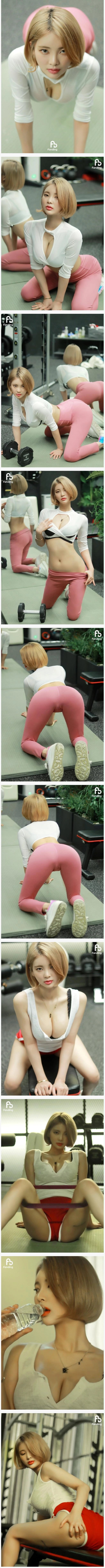 잘생긴 강사샘 플로팅하는 꽉찬 미드 레깅스녀