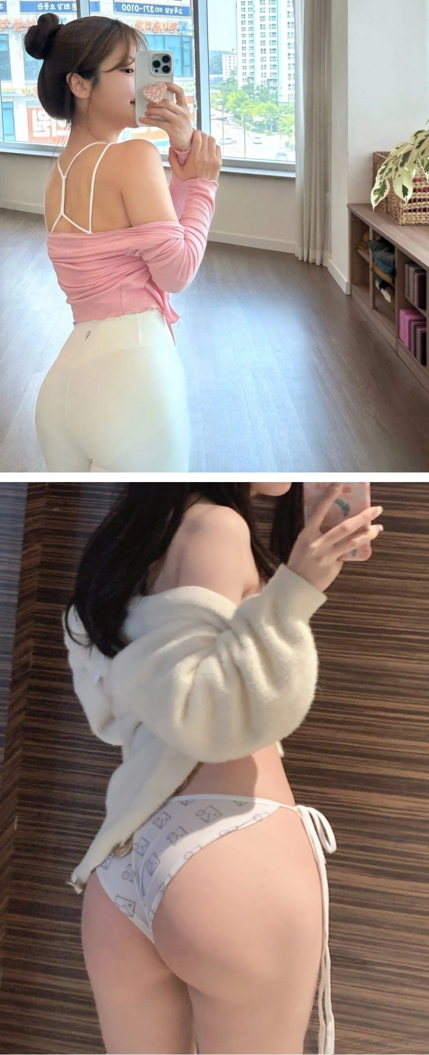 너무 보기좋은 레깅스 & 비키니 뒤태