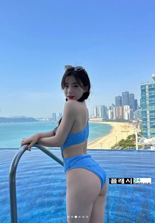 수영복 입은 김나연 치어리더 엉밑살 노출