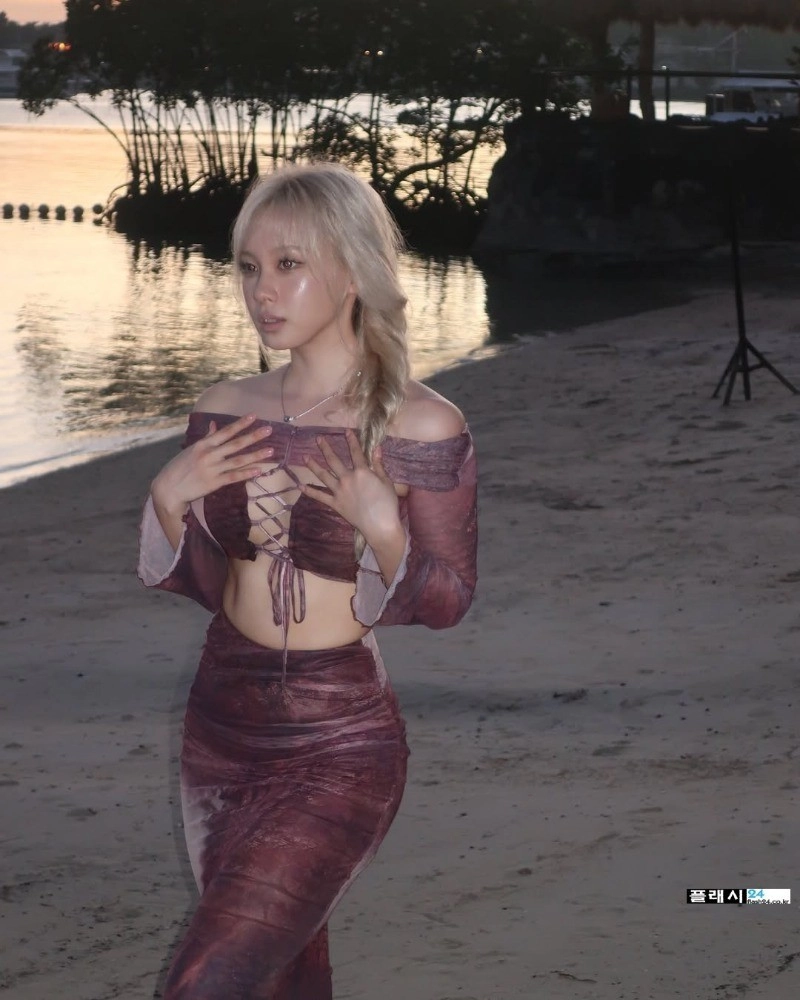 테무 윈터 인플루언서 진유나 레깅스 엉태