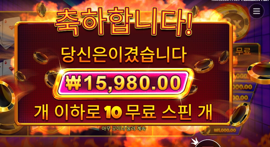 캐시 칩스 10스핀