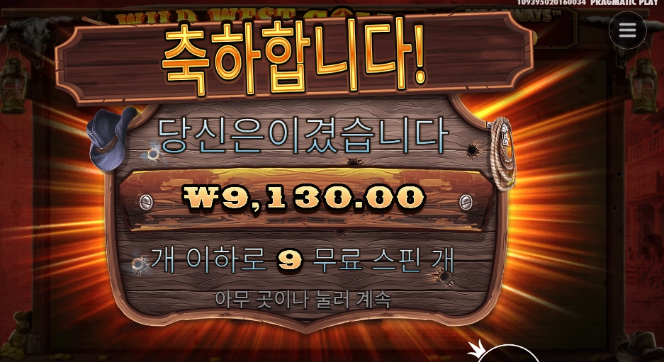 와일드 웨스트 골드 ９스핀