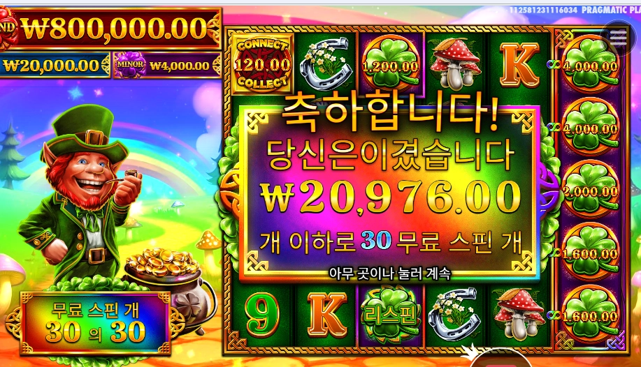 7 클로버즈 오브 포춘 30스핀