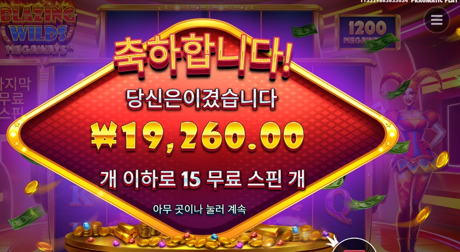 블레이징 와일드 15스핀