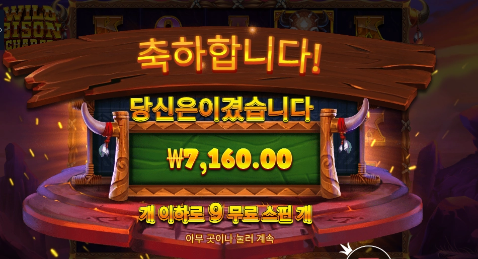 와일드 바이슨 차지 7천원