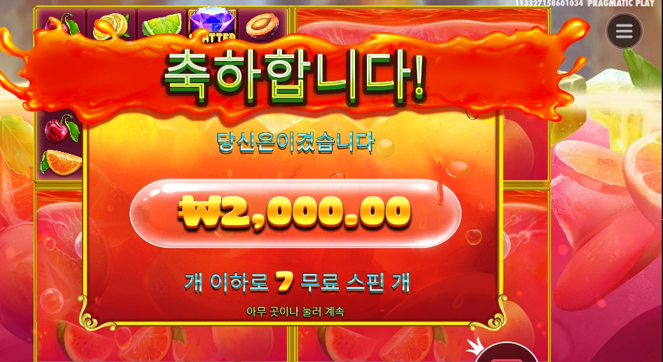 쥬시 후르츠 멀티홀드 2천원