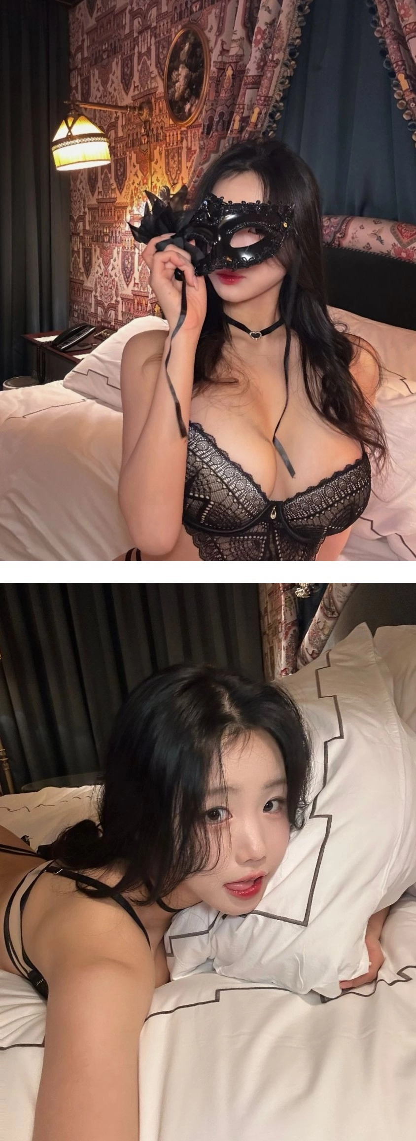 에디린 가슴골 적나라 하게 나온 란제리 방셀