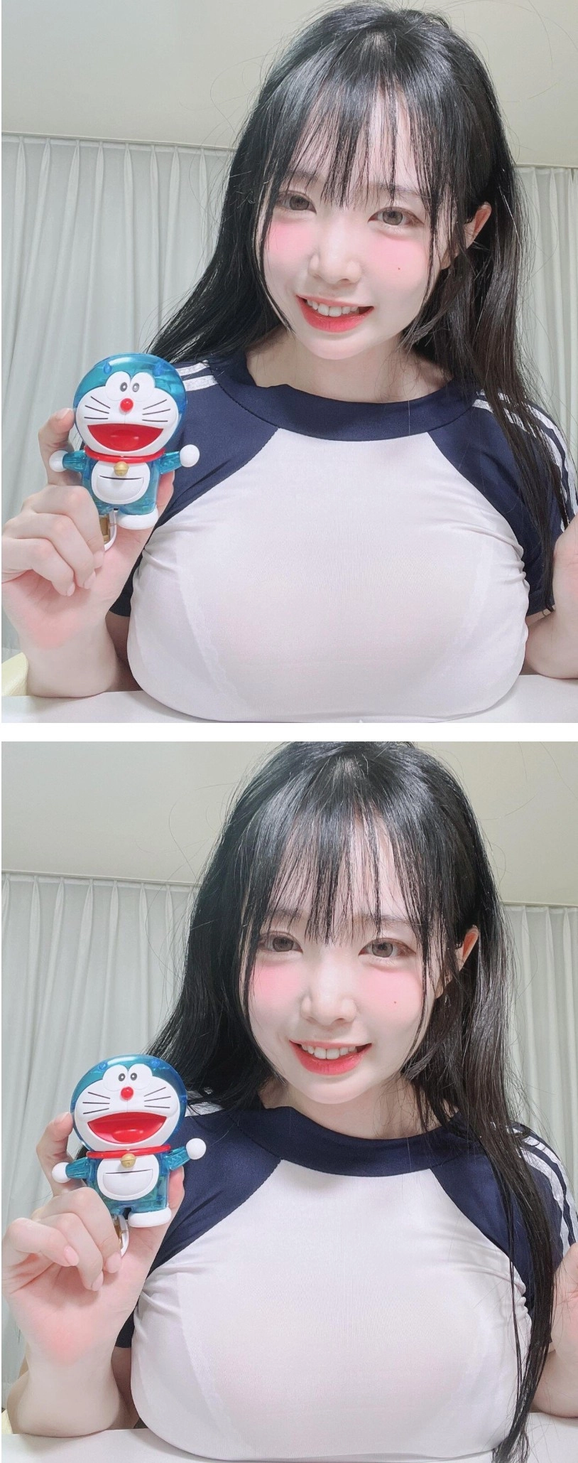 모모리나 가슴 부르마 책상 위 밀착 플러팅