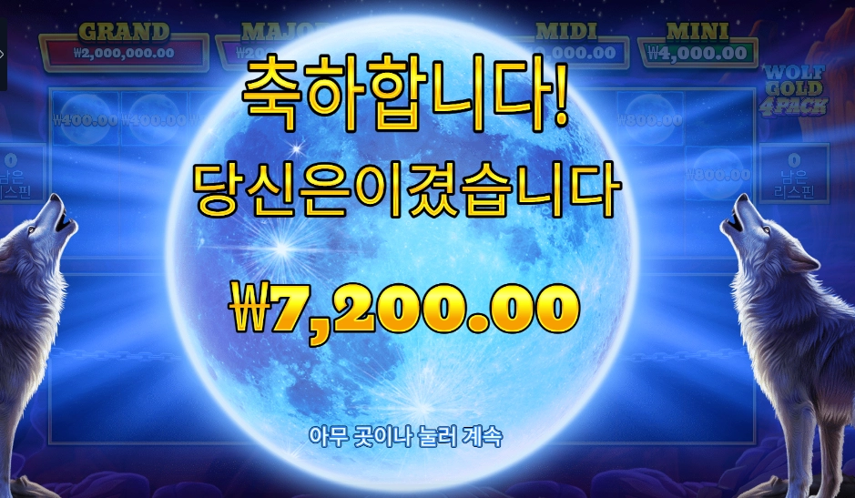 울프 골드 4 팩 7천원