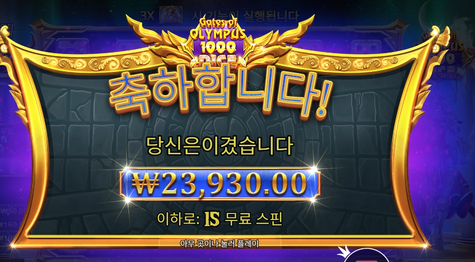 올림푸스 1000 다이스