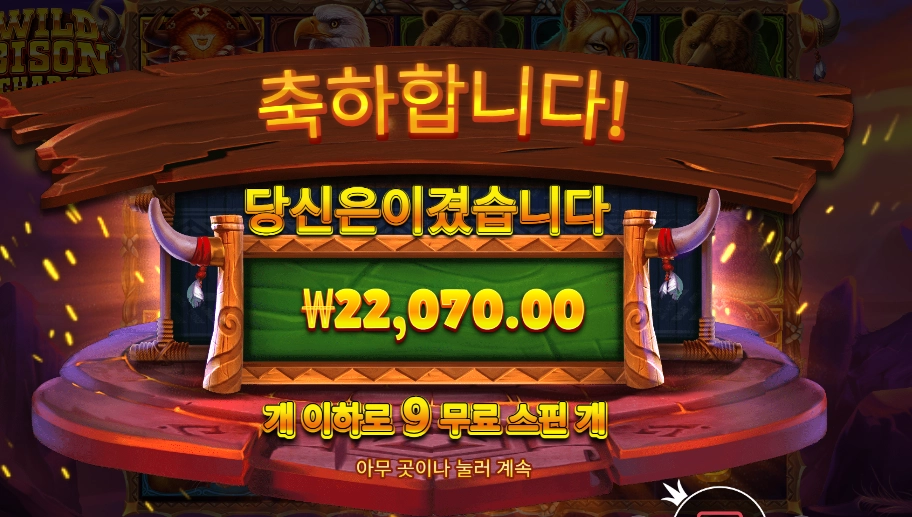 와일드 바이슨 차지 22천원