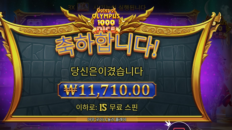 올림푸스 1000 다이스 11천원